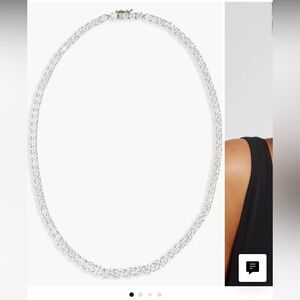 Nordstrom Graduated Cubic Zirconia Tennis Necklace